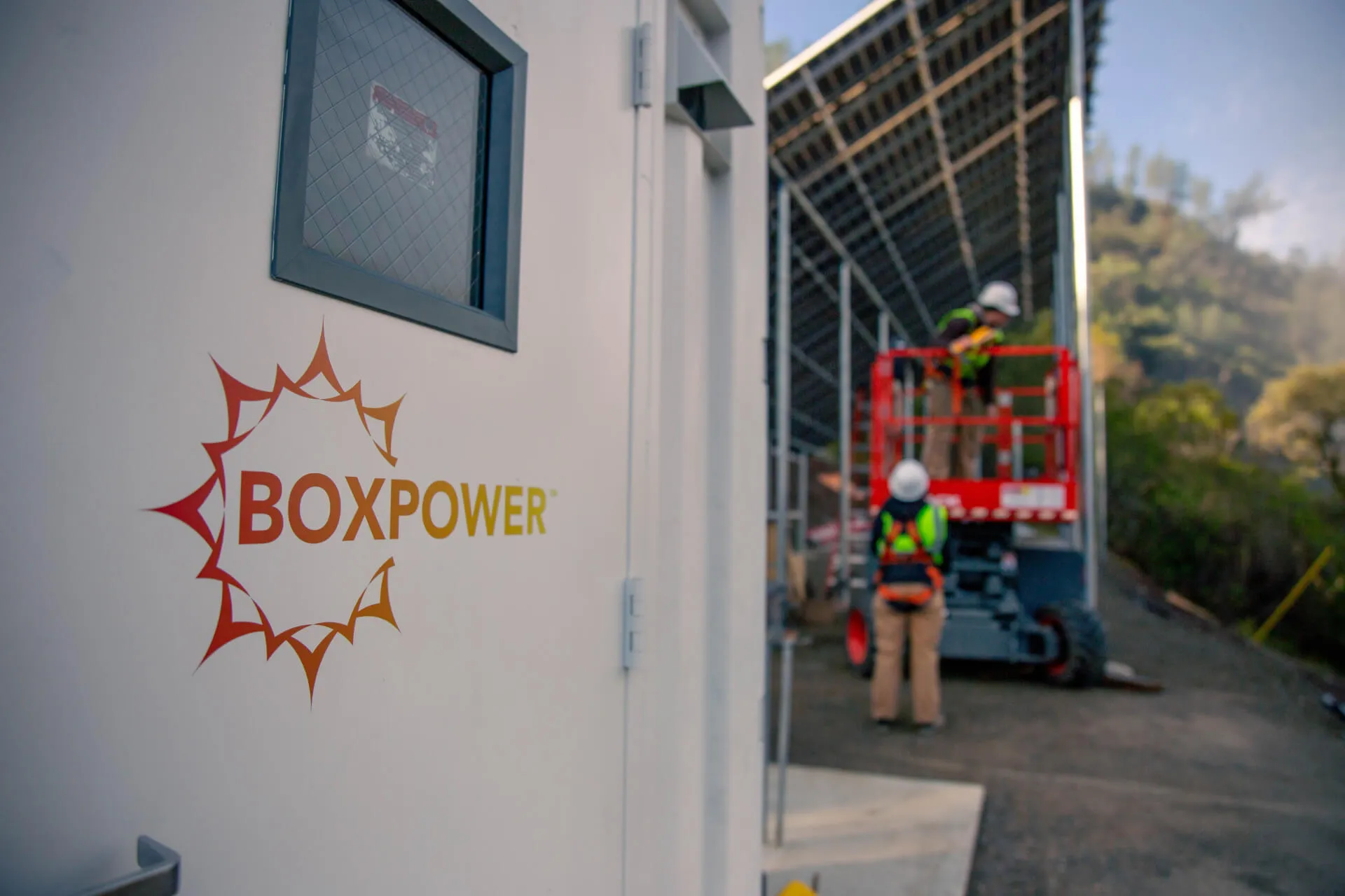 BoxPower solar panels in Briceburg