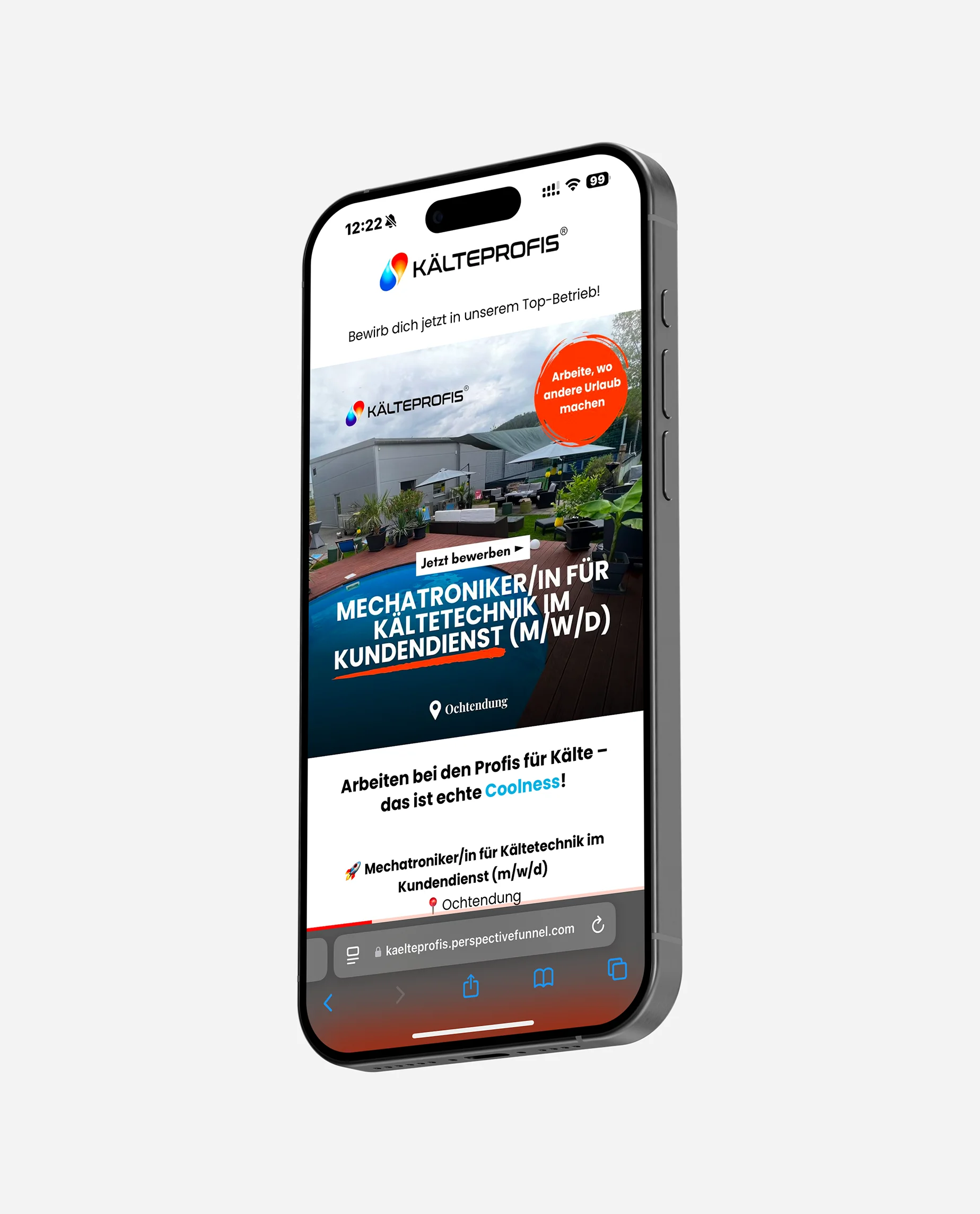 8ELF Social Media Agentur Social Recruiting Funnel Handy Mockup
