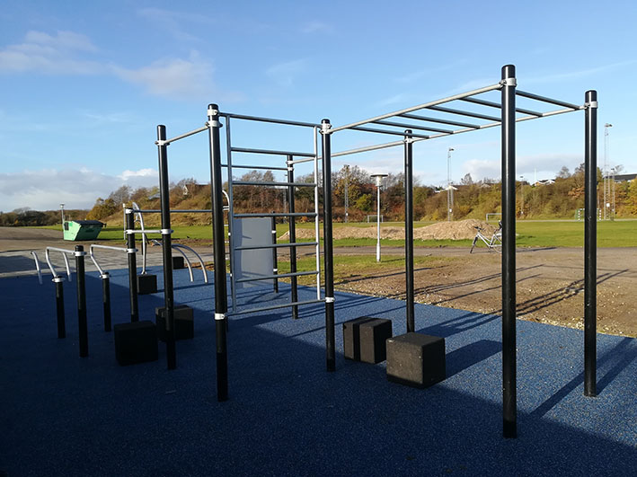 Monkey bar at the Trail Center