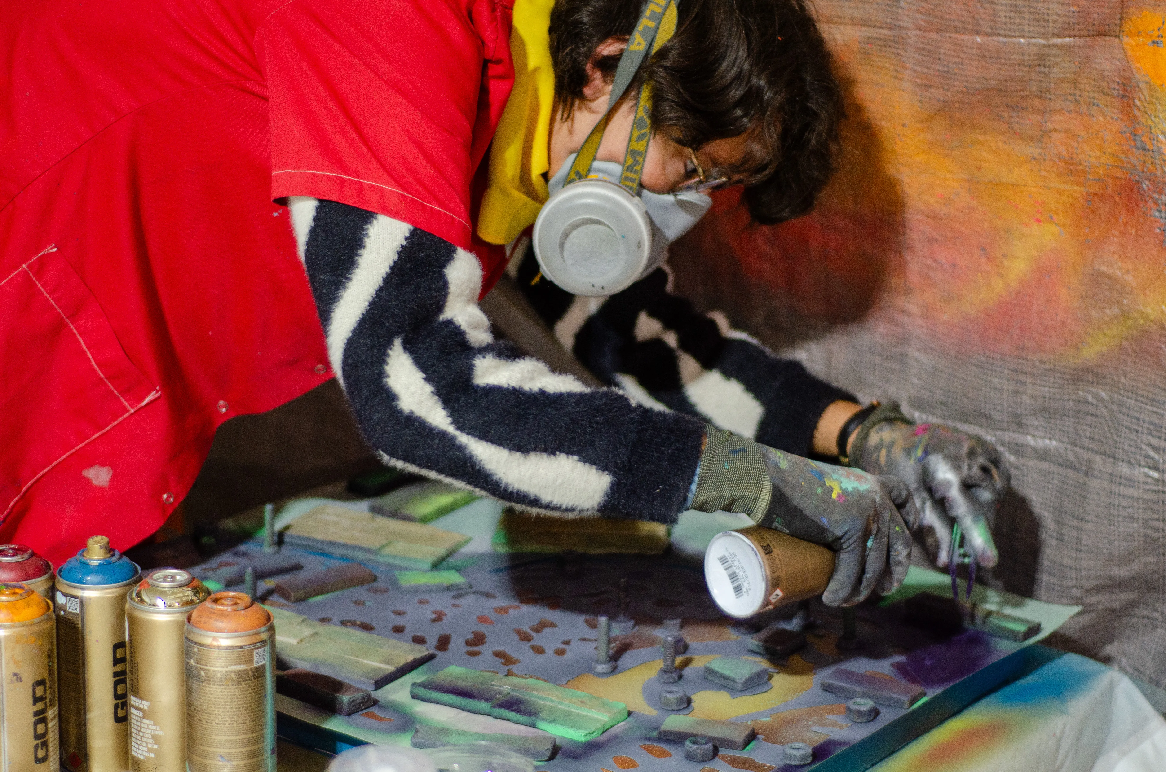 Premiers pas d'une Toulousaine en Live Painting à Maubourguet