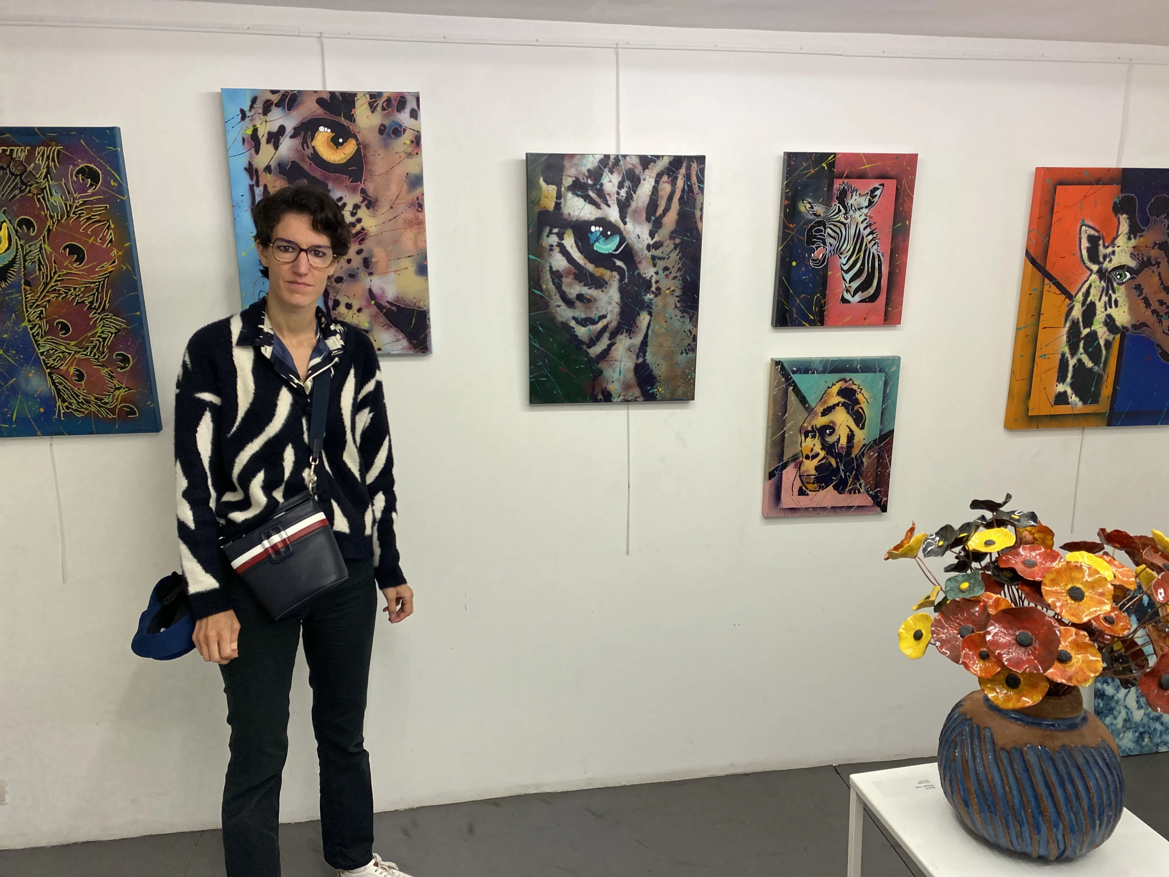 Laura onesta à la galerie libre est l'art, Paris - Quartier du marais