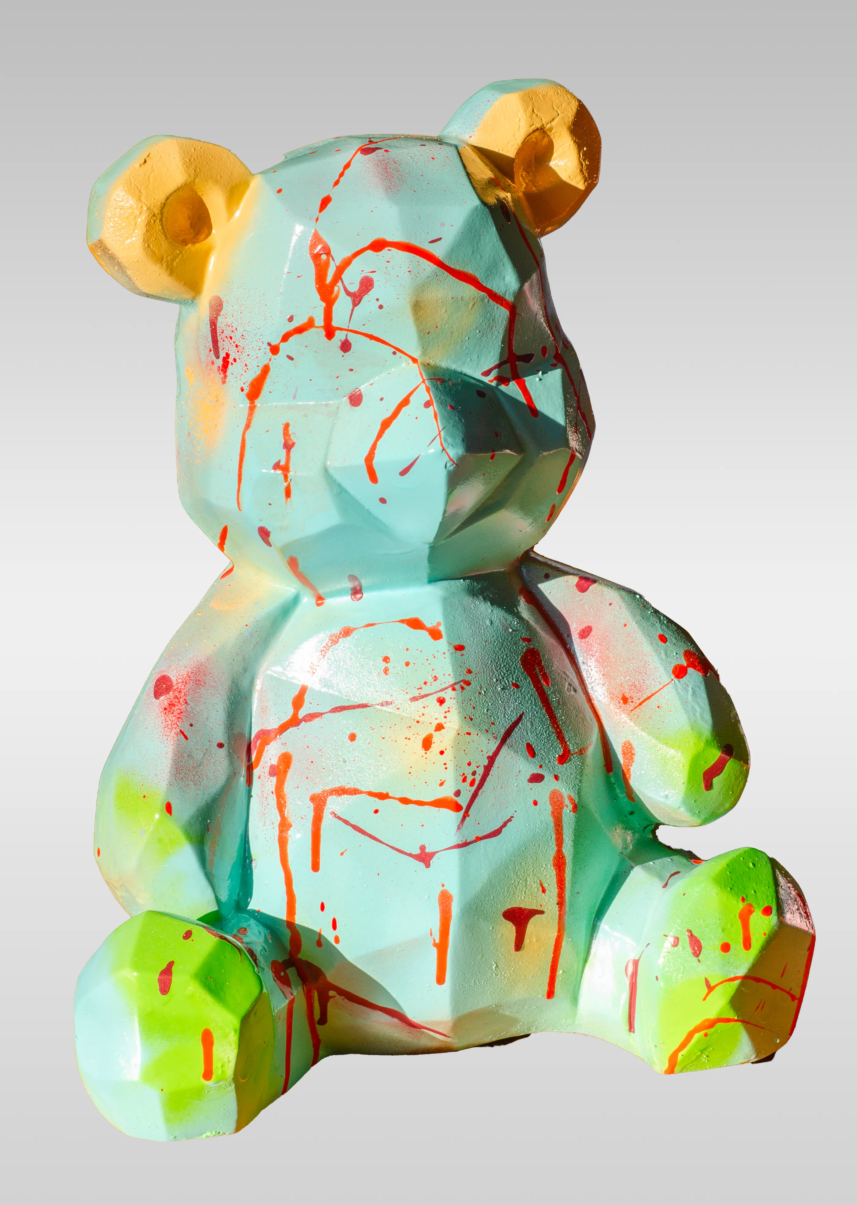 Sculpture résine "🌟 Aurora Bear" – Gardien des rêves et des souvenirs d’enfance. 🧸