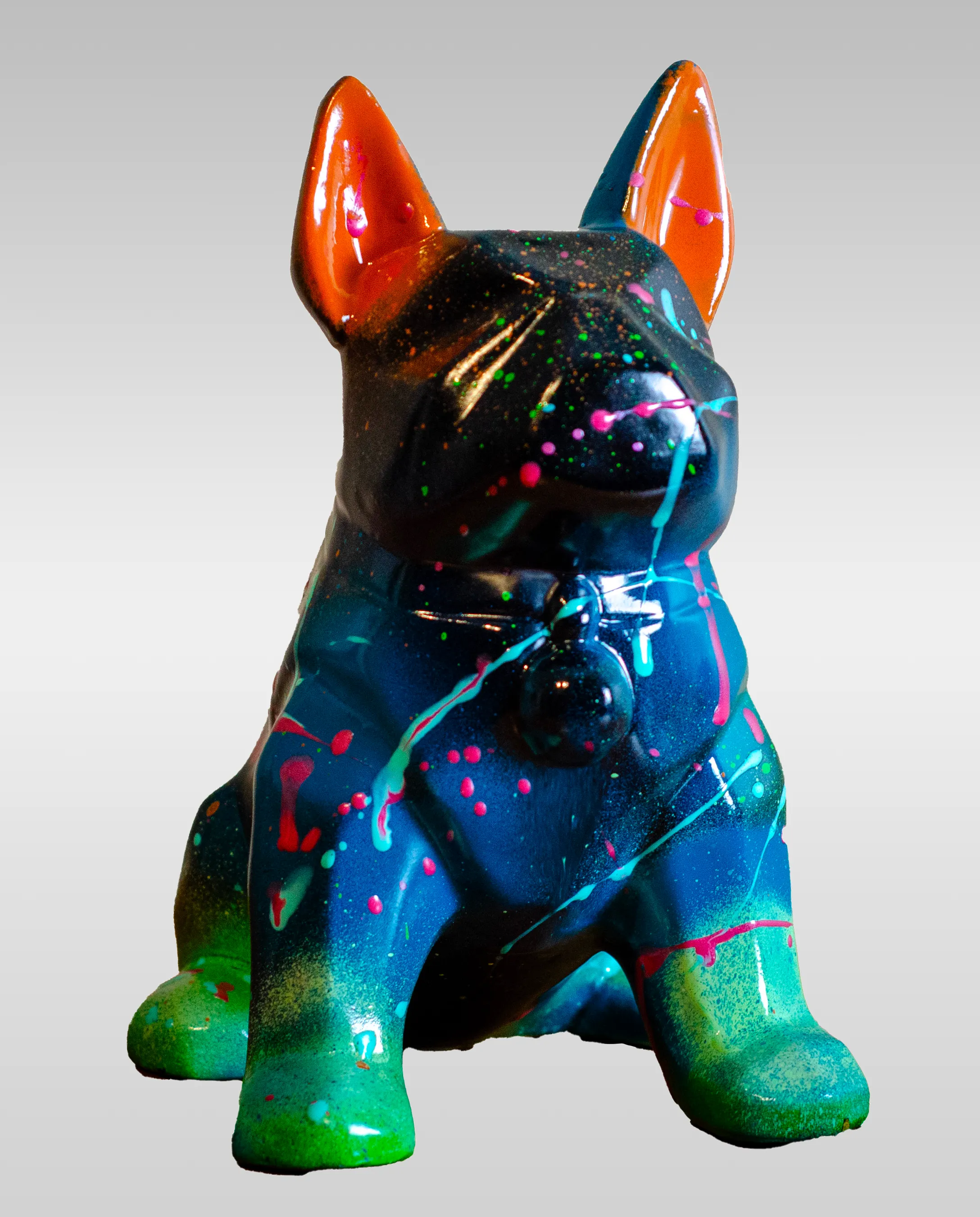 Chien en céramique "Cosmo-bulldog"