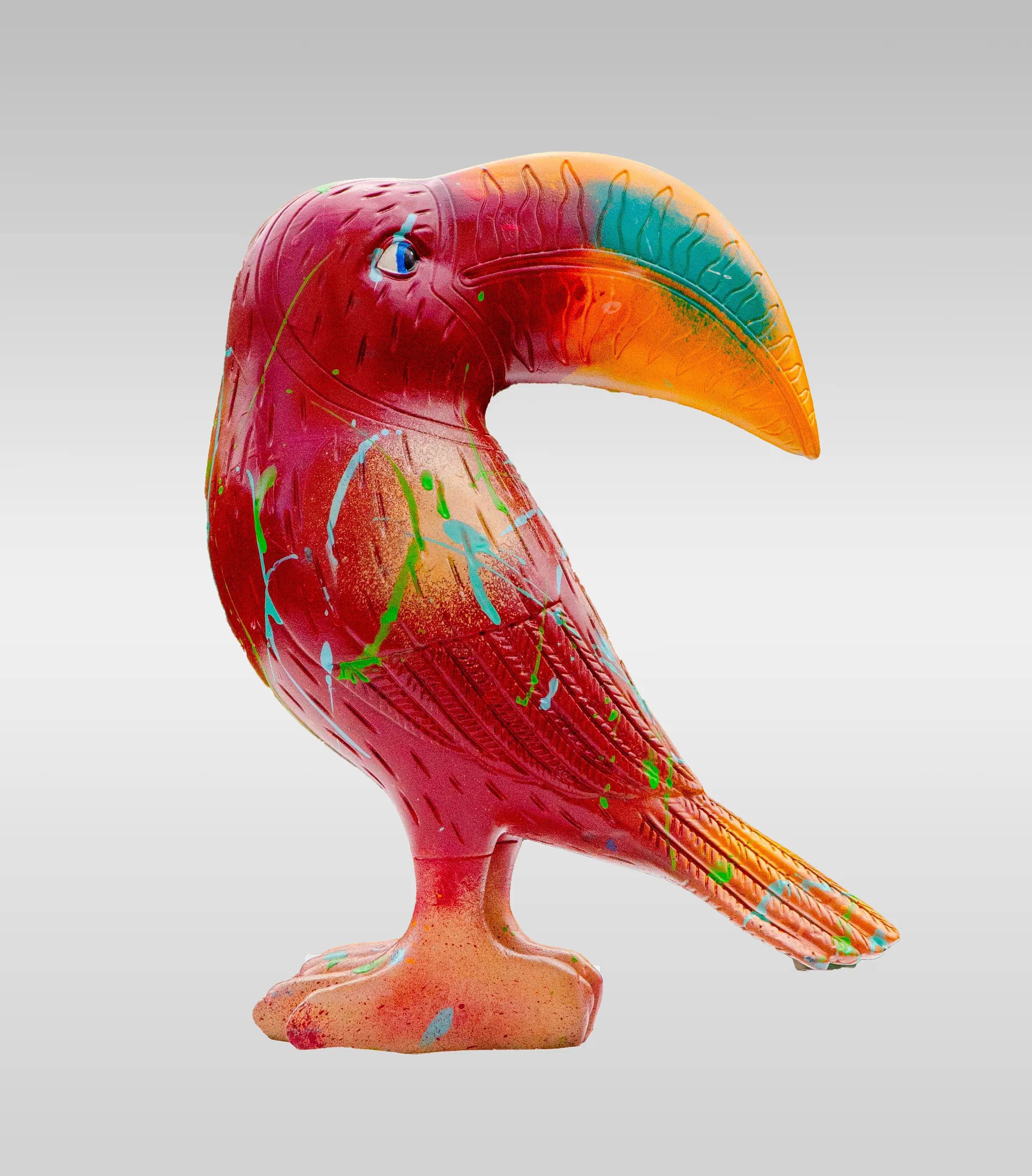 Toucano - Sculpture de toucan décorée