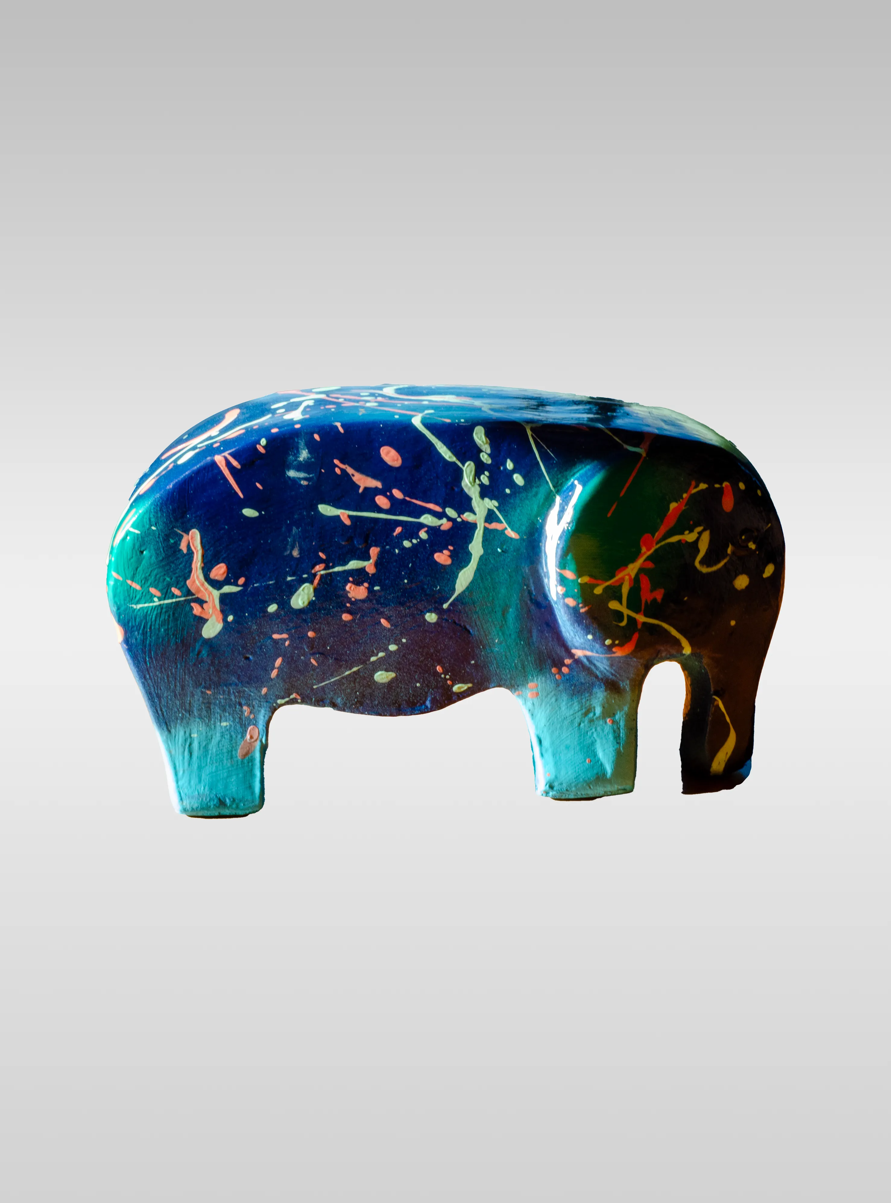 ’Éclabousseur Créatif – Eléphant en céramique