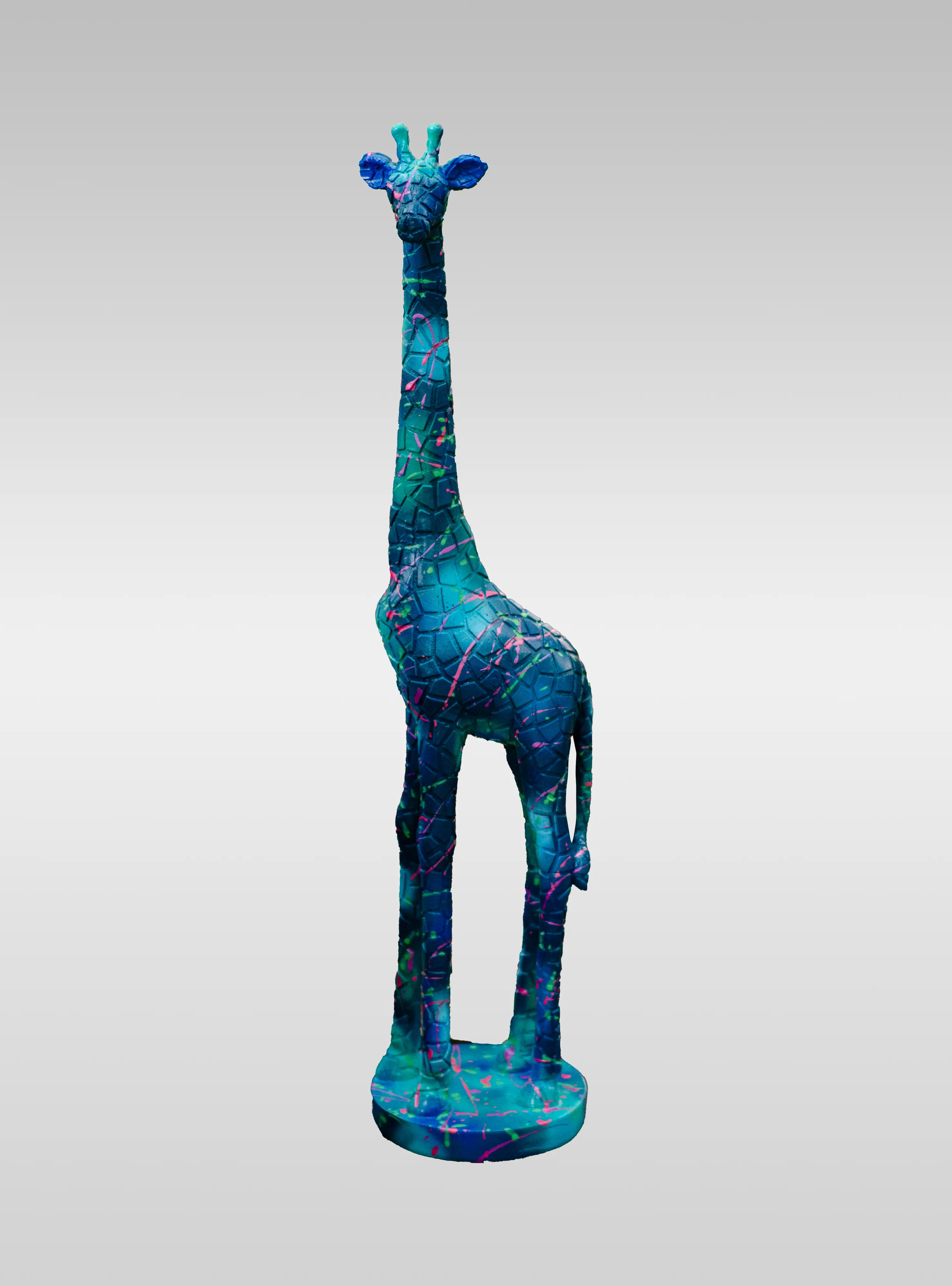 Girafe bleu