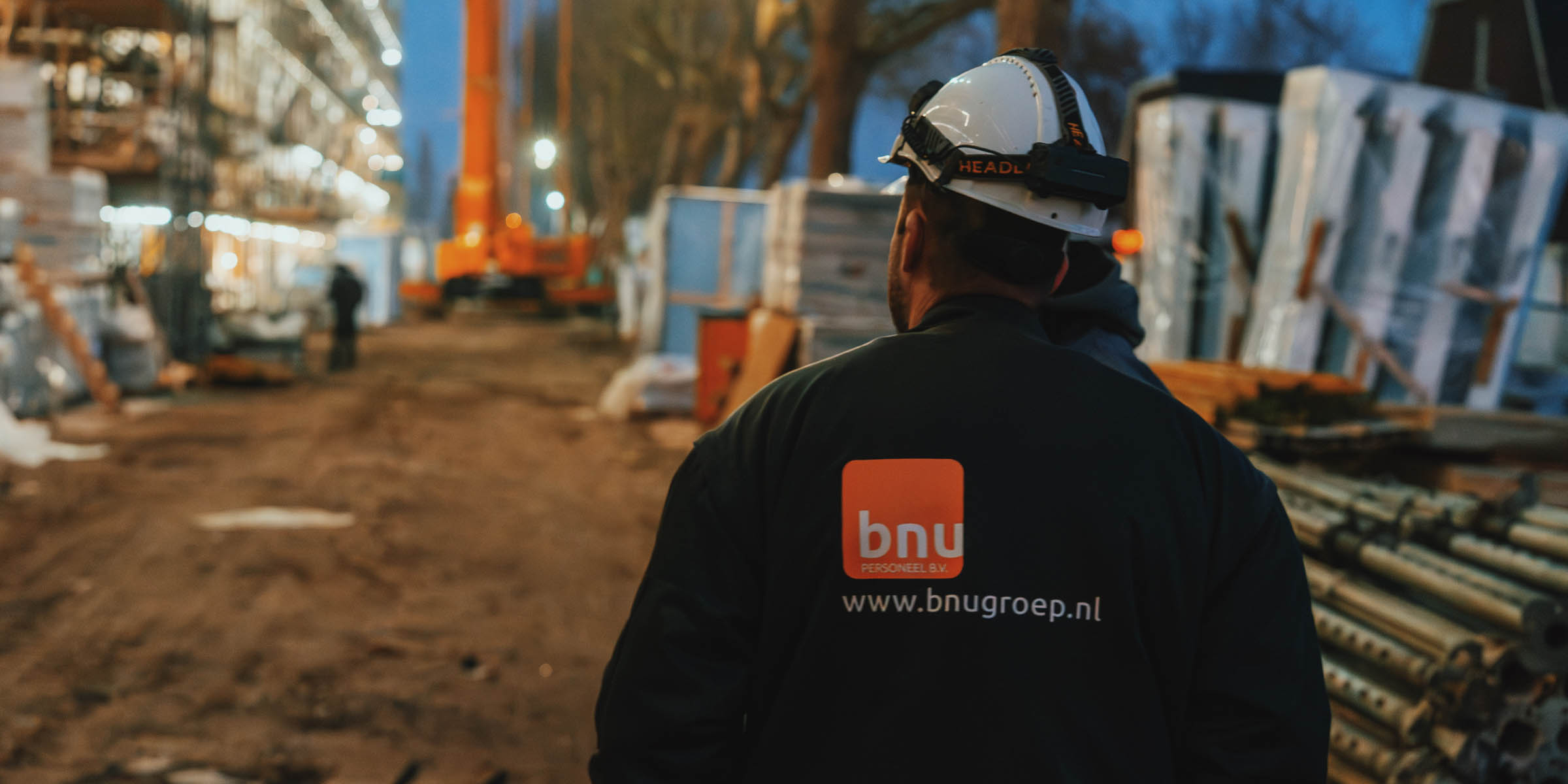 BNU-vakman vroeg in de ochtend op de bouw in Zuid-Holland