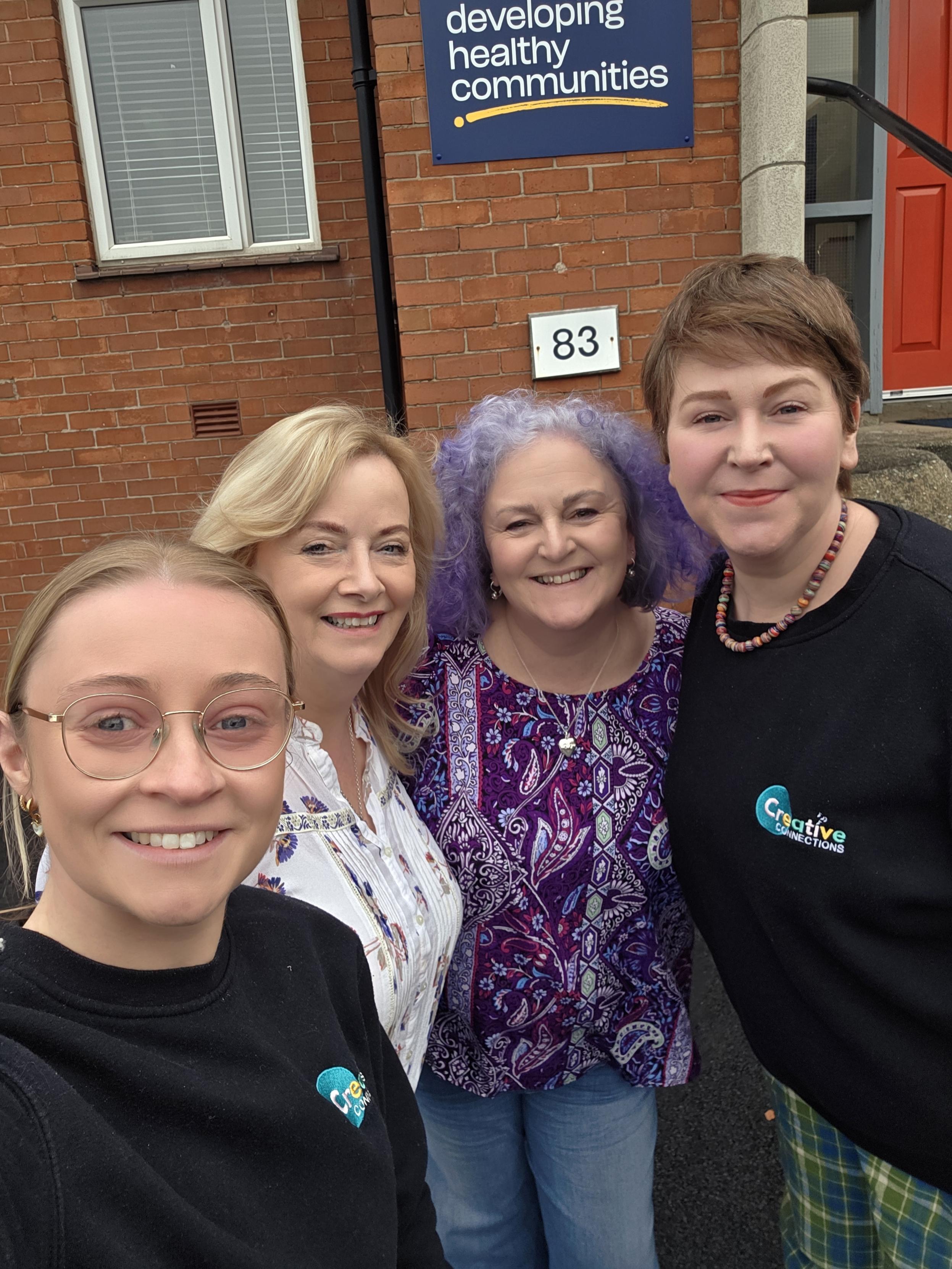 Team members on Translink bus as part of the WHO Healthy Cities Initiative