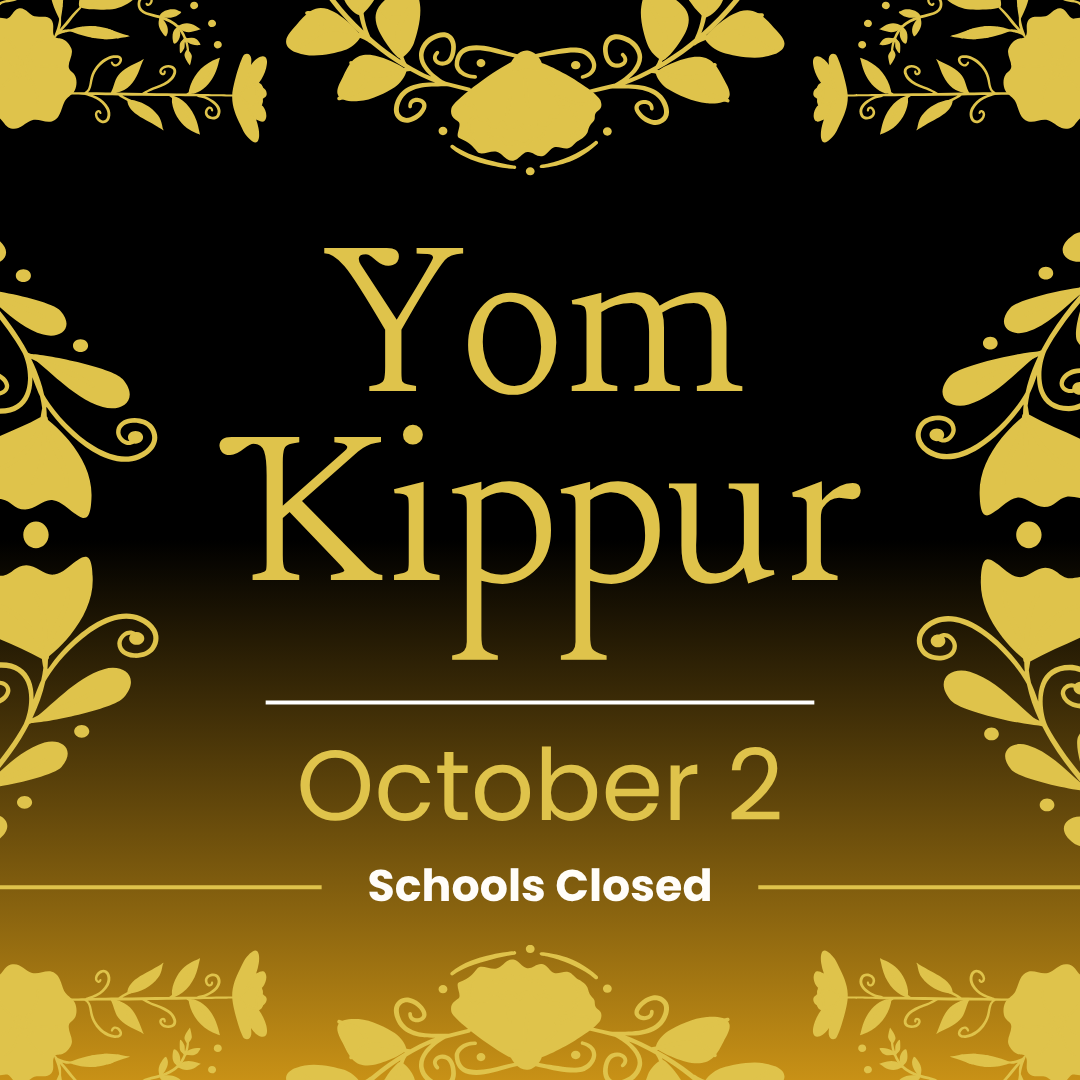 Schools closed for Yom Kippur on October 2