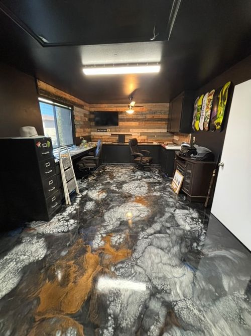 Metallic Epoxy Office Floor