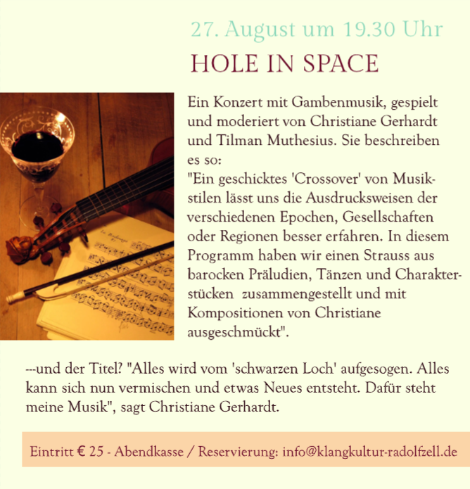Hole in Space