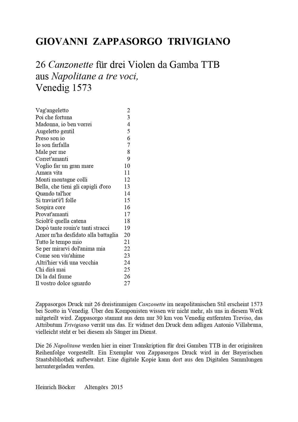 Giovanni Zappasorgo - 26 Napolitane
