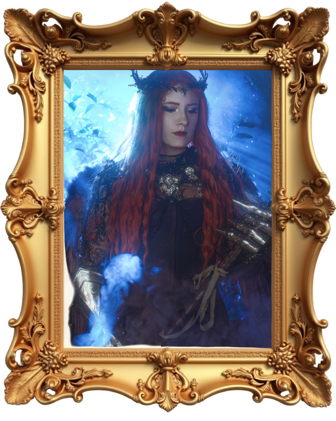 unseelie faerie woman at the briarwood festival for paravelle events