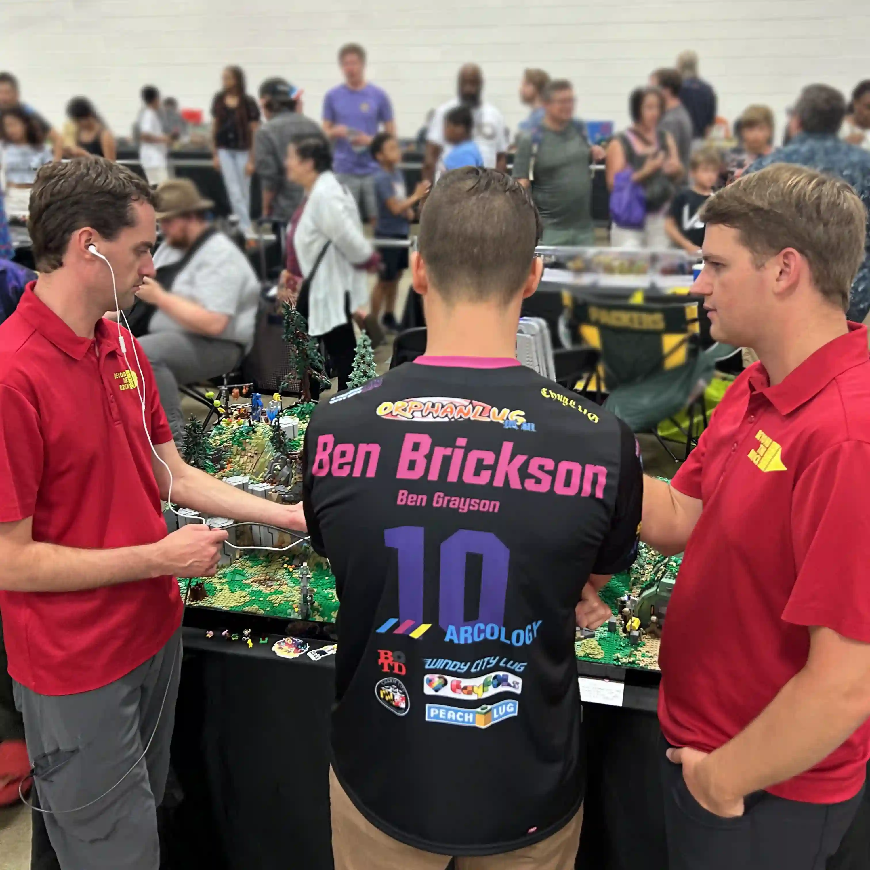 Ben being interviewed by Beyond The Brick at Brickfair Virginia 2023