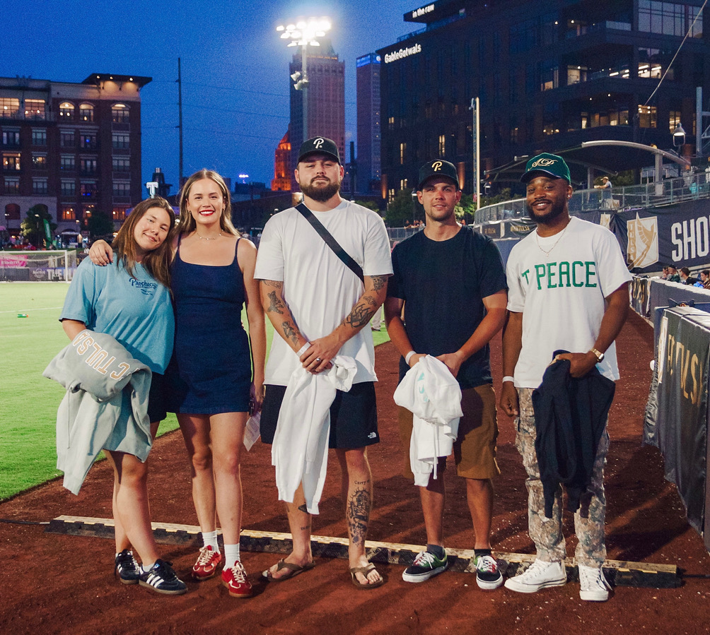 The prophecy team standing on ONEOK Field