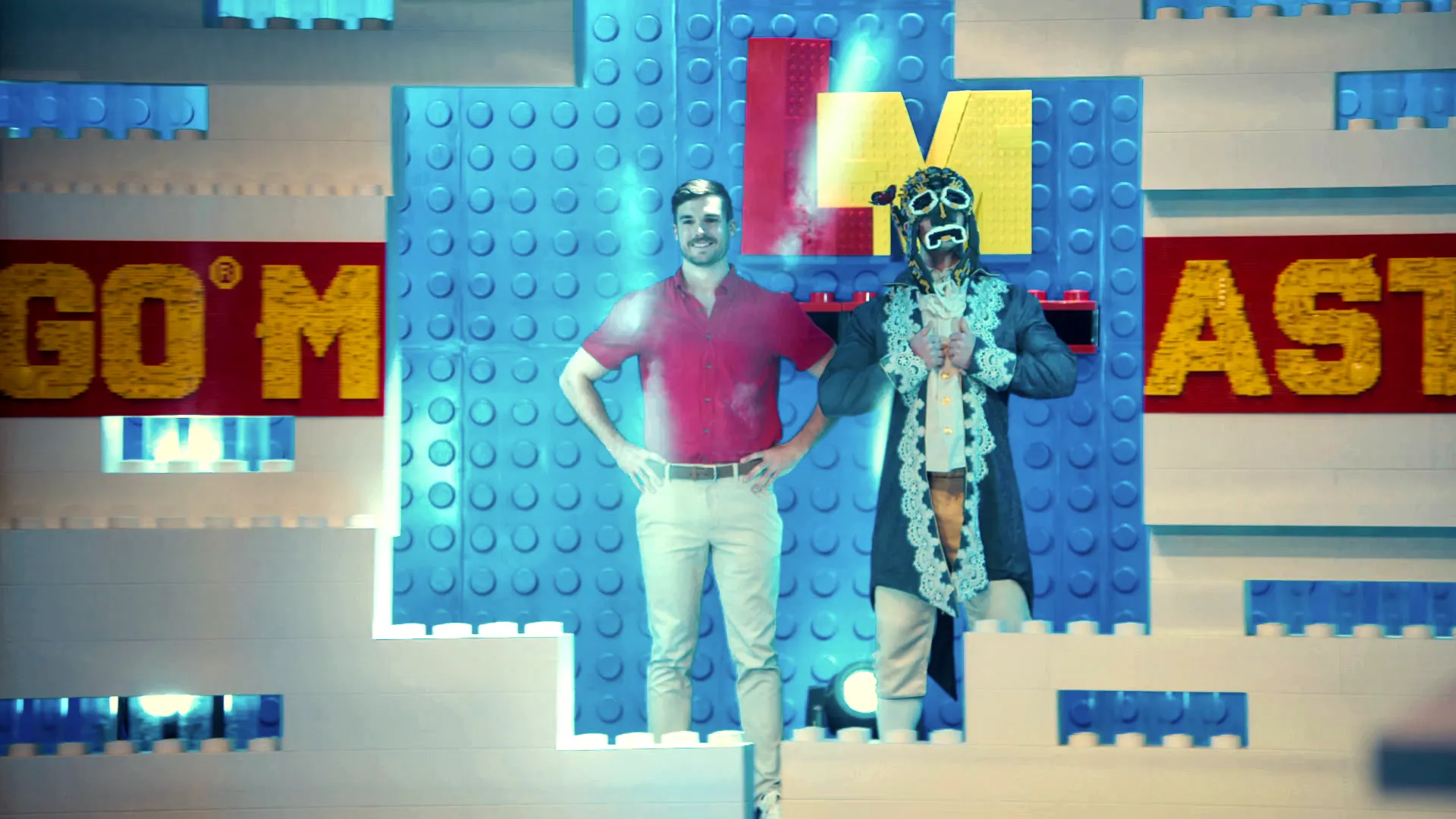 The Forlorn Flora, a LEGO Mask created and worn by Ben and Michael on Lego Masters.