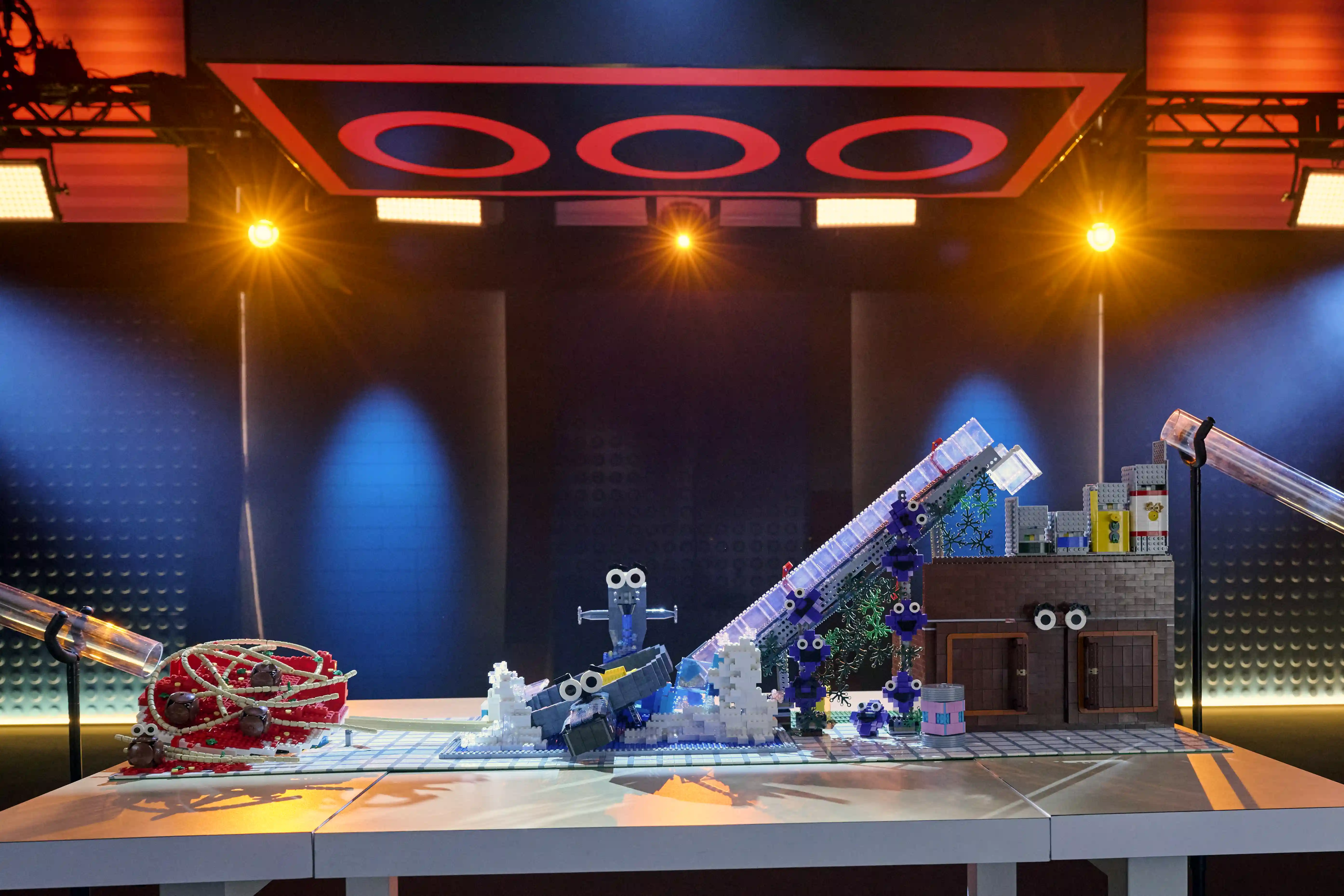 Ben and Michael create a Great Ball Contraption known as "The Lost Meatball" on LEGO MASTERS US Season 5