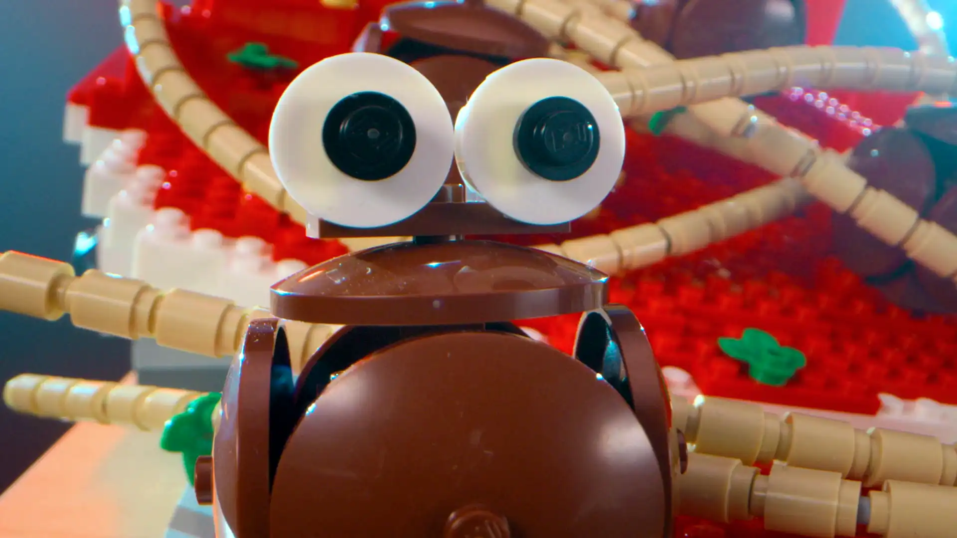 Ben and Michael create a Great Ball Contraption known as "The Lost Meatball" on LEGO MASTERS US Season 5