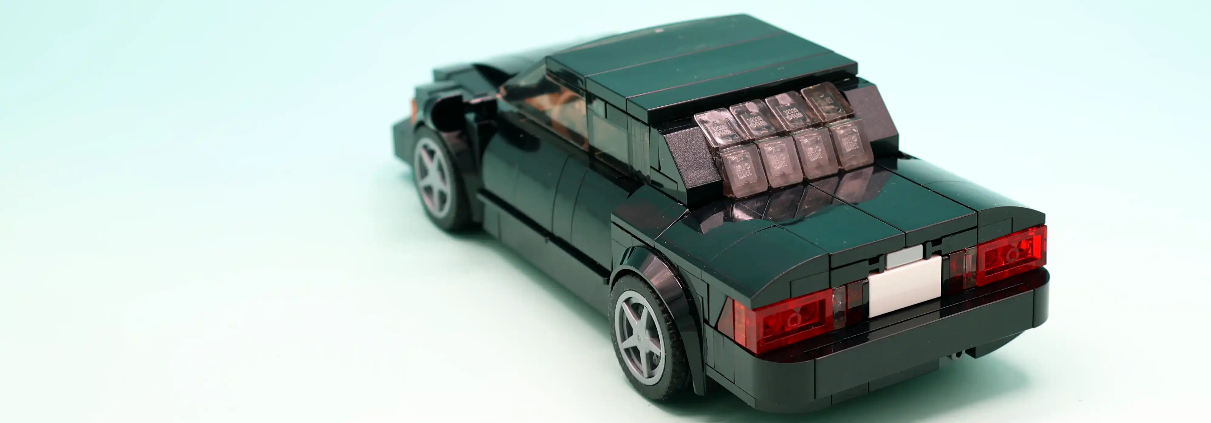 Ben has created a 1:20 scale model of a 1999 Black Toyota Camry in LEGO.