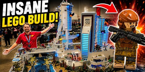 23 builders create a massive LEGO Halo layout of New Alexandria from Halo: Reach