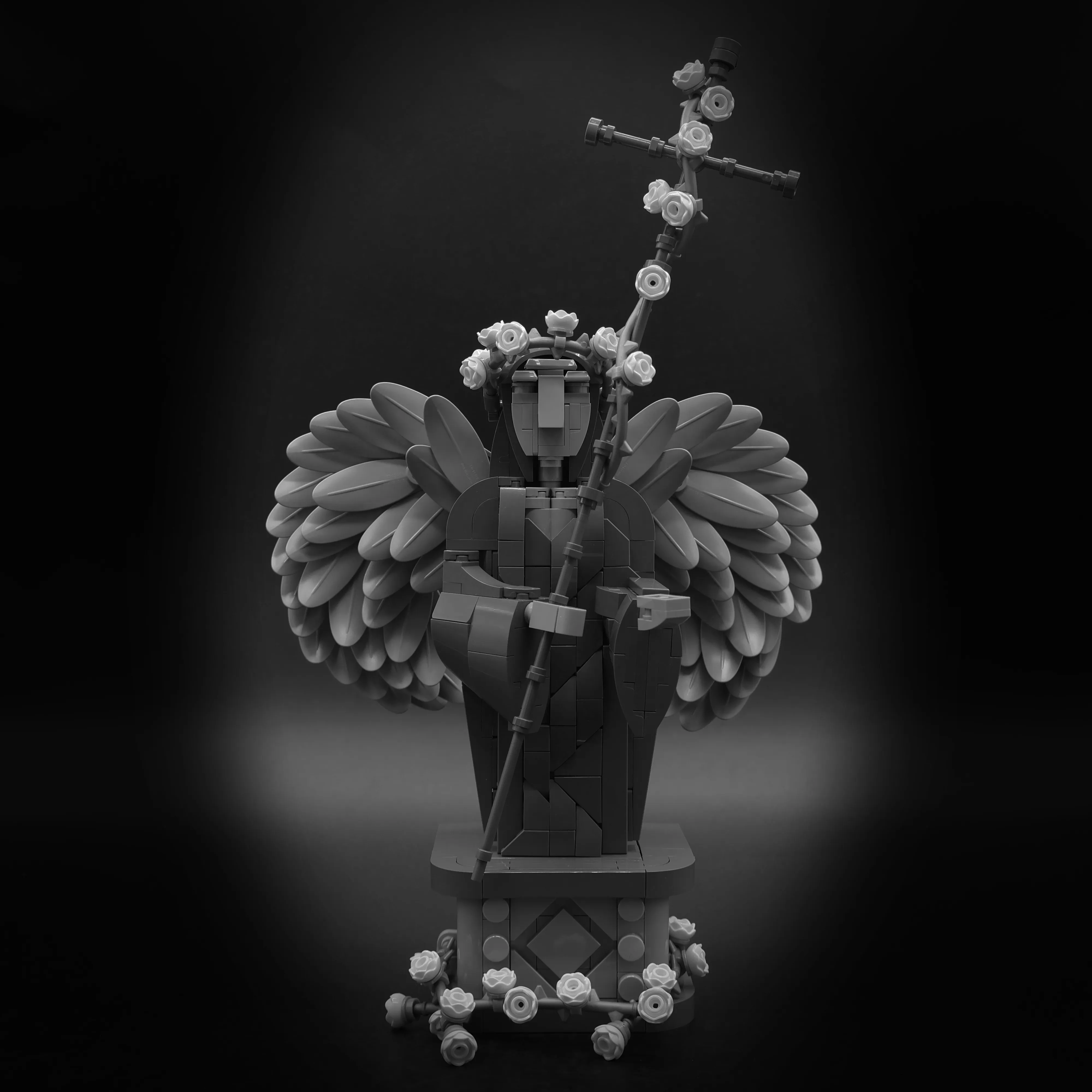Ben created a custom LEGO guardian angel moc for the iron builder compeition