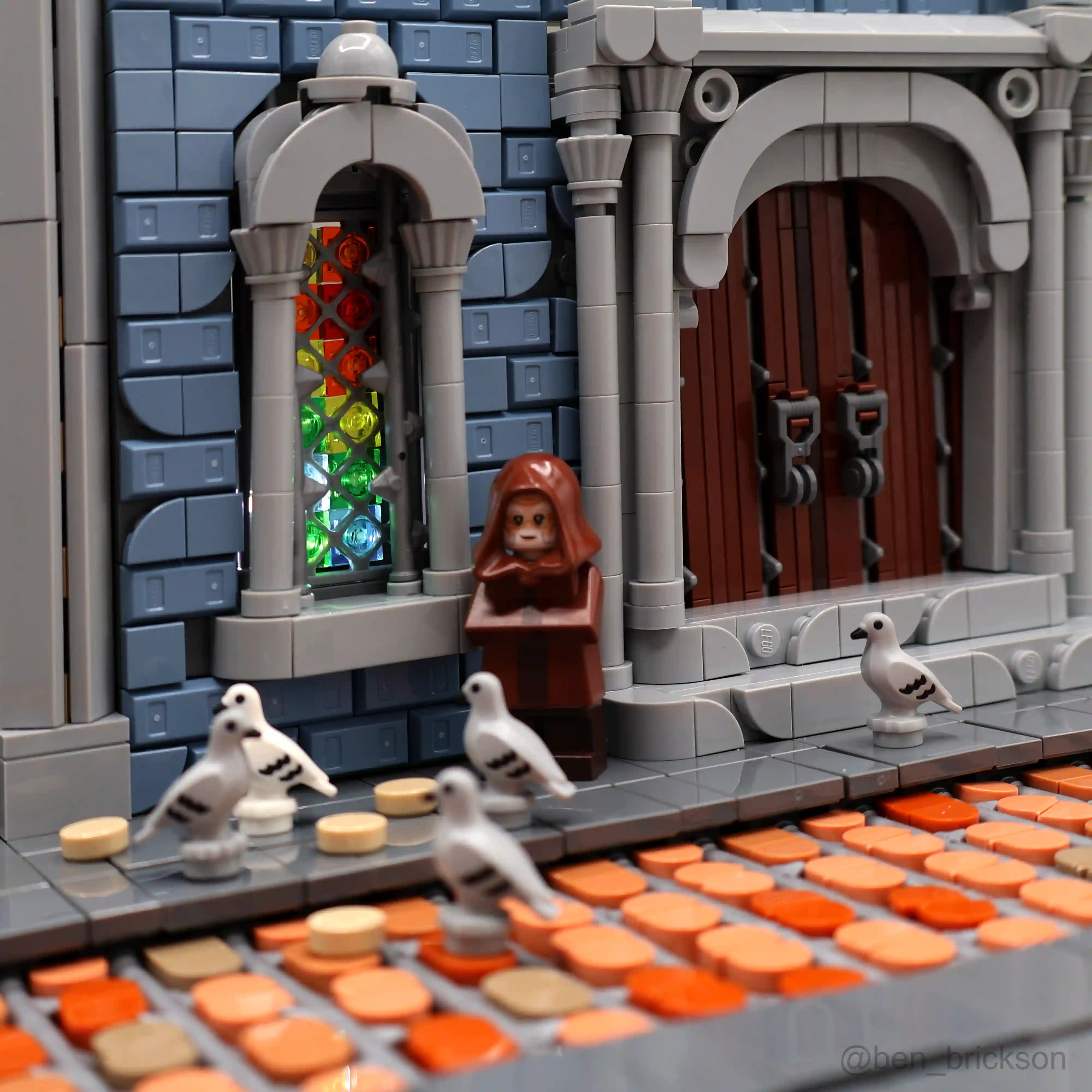 Ben created a custom lego gotchic street scene for the iron builder compeition
