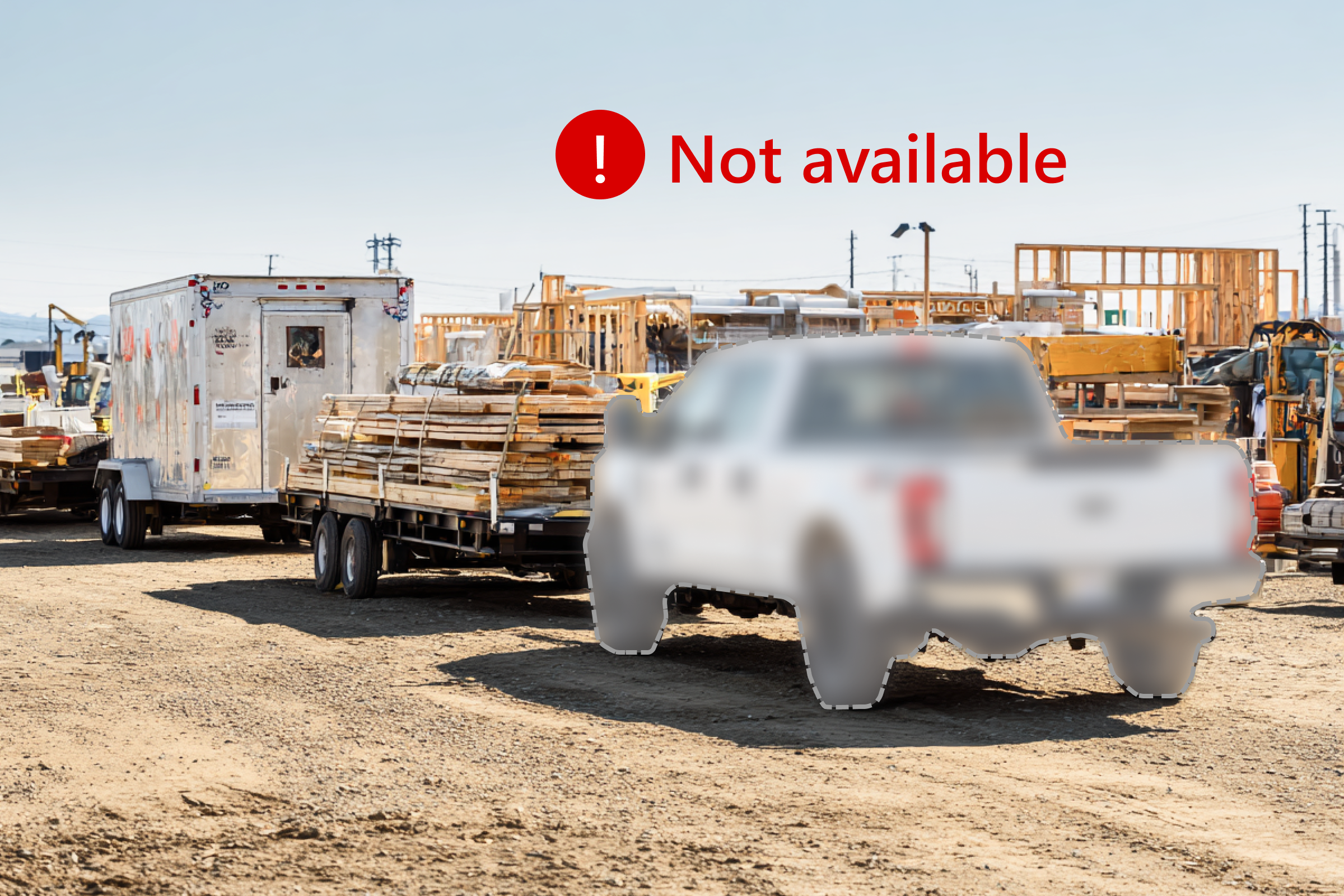 Construction material supplier is running out of vehicles for delivery.