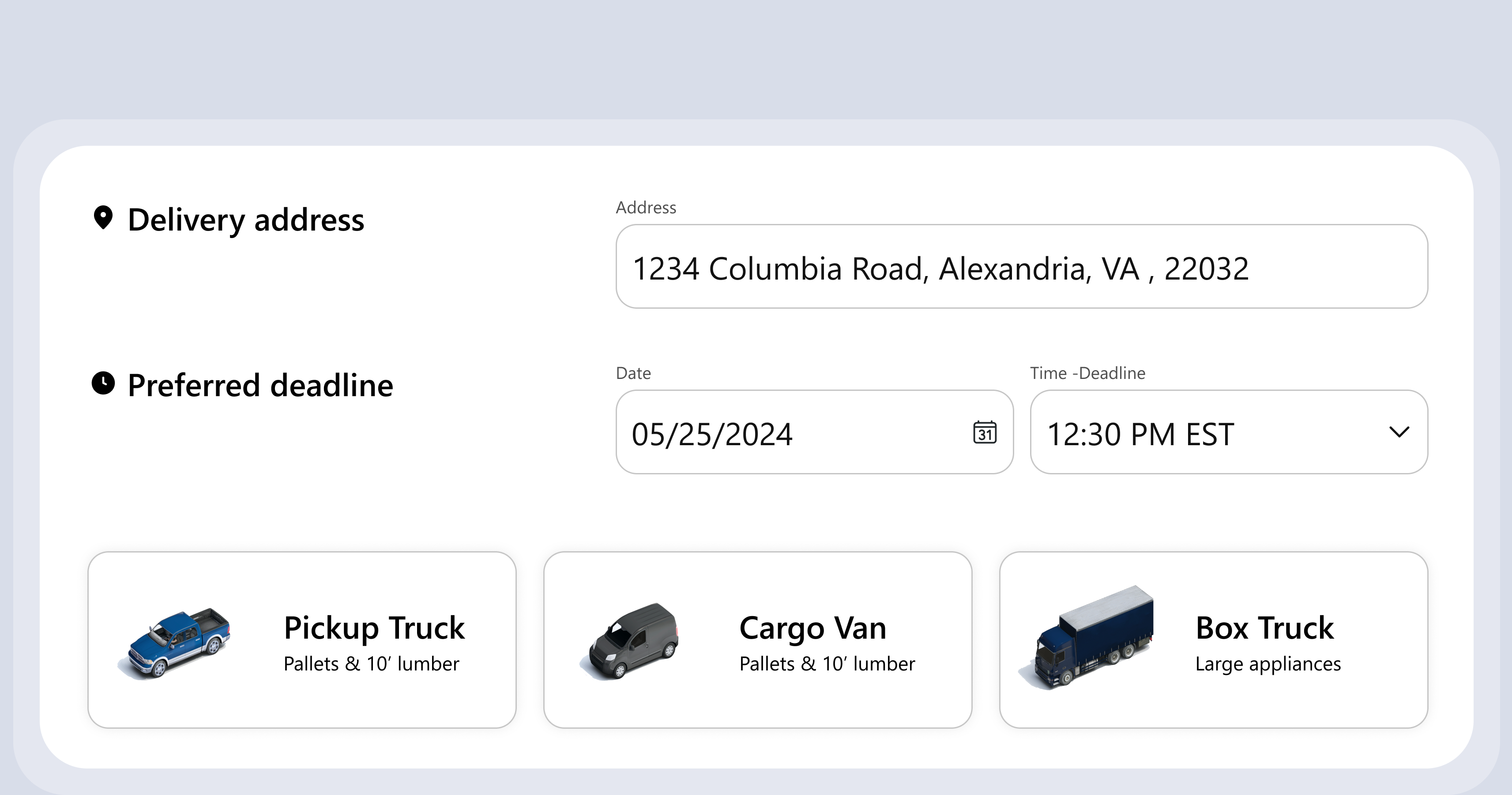 Aroom feature: Share delivery details
