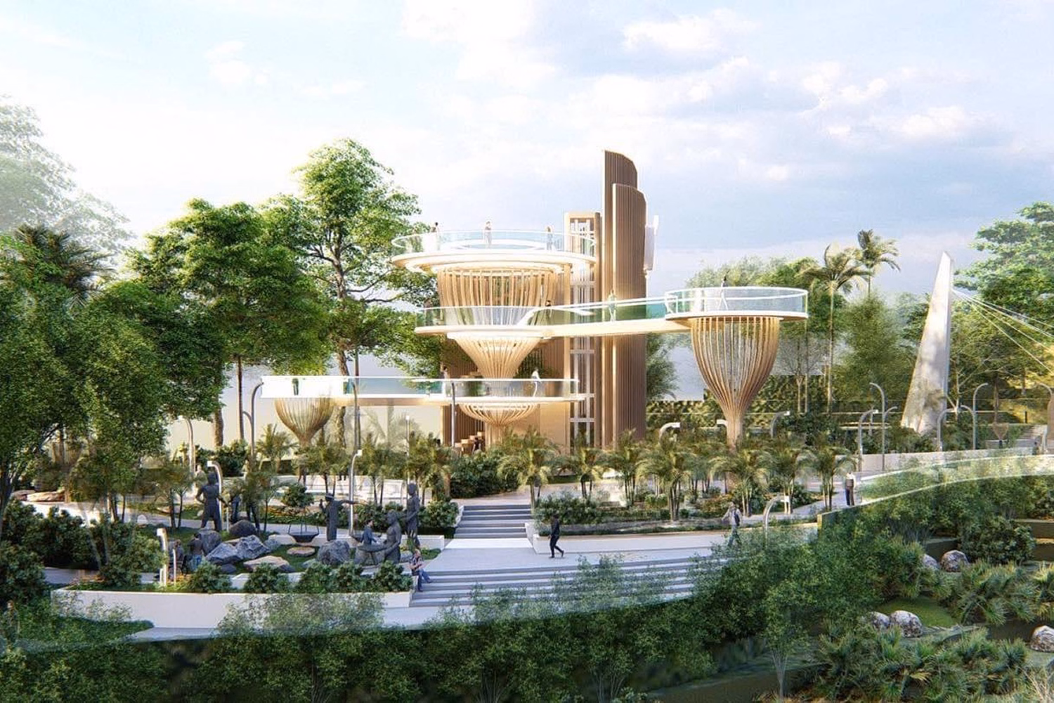 Визуализация планируемого Surin Beach Skywalk