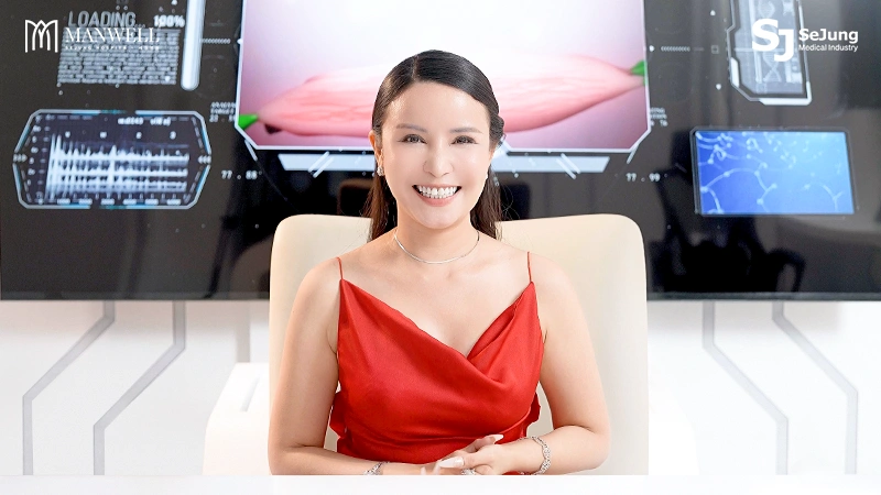 Khách hàng Phương Nga sau 1 tháng trẻ hoá bằng liệu pháp Manwell Collagen FDA 360