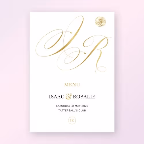 SAVE THE DATE – COTTON RAG PAPER