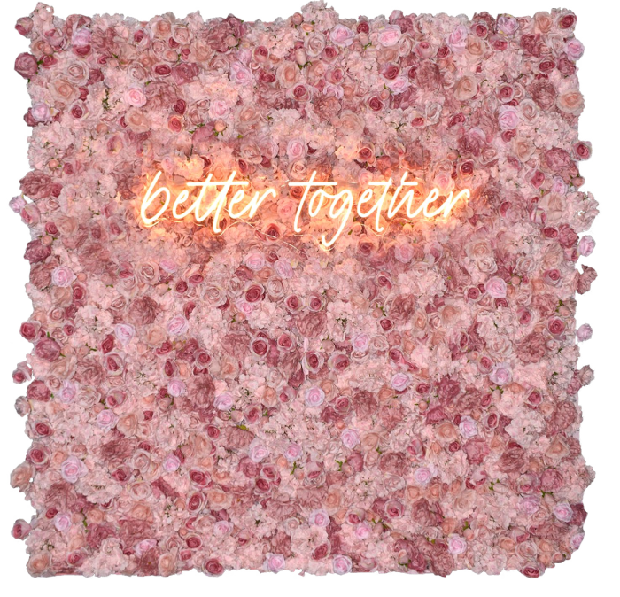 Blush Pink Flower Wall