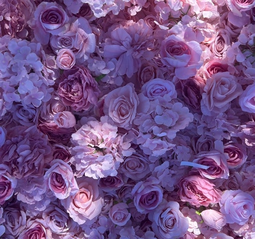 Blush Pink Flower Wall