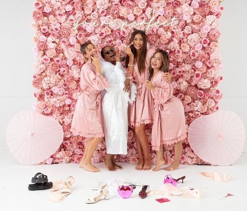 Blush Pink Flower Wall