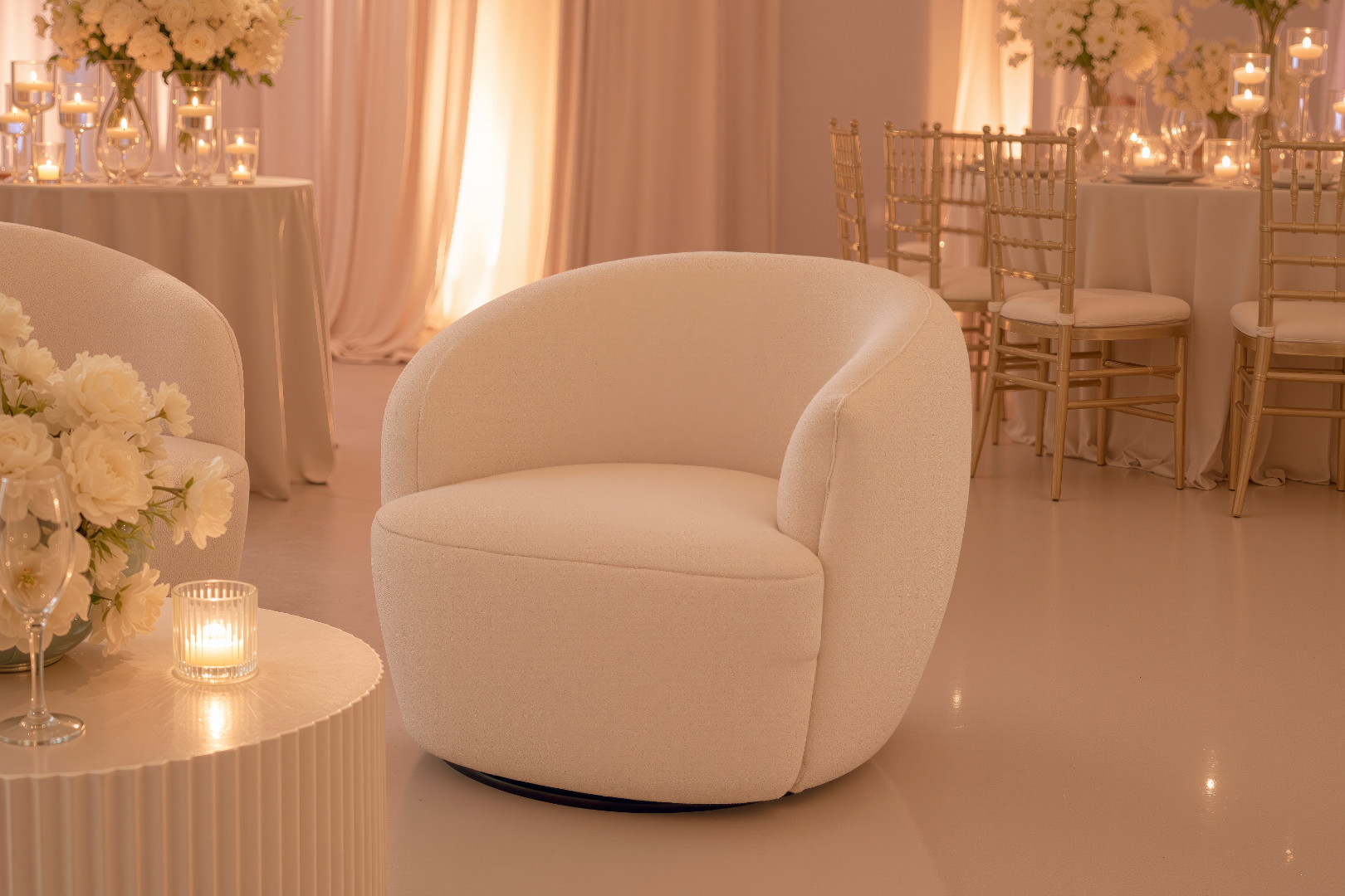 Bouclé Arm Chair