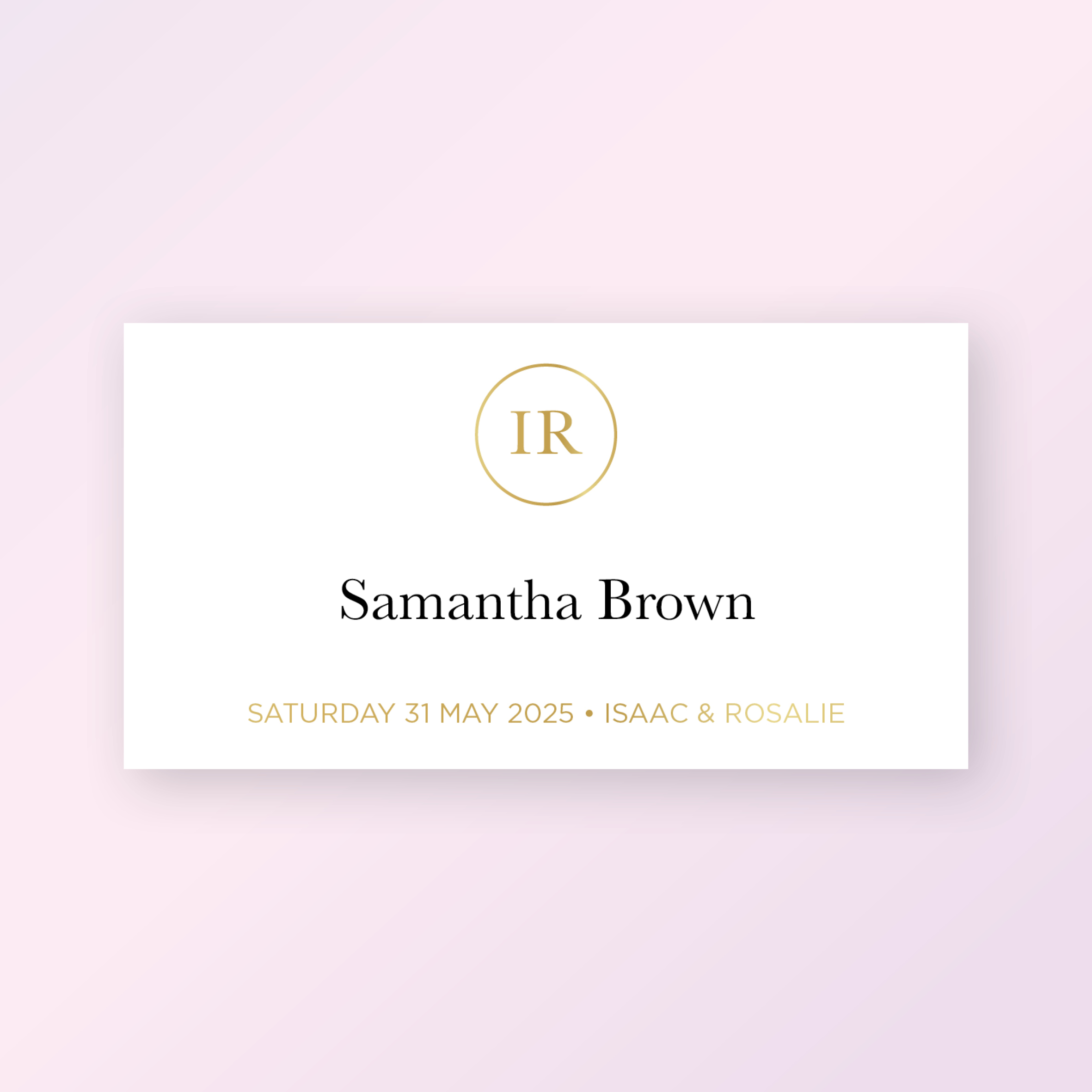 Wedding Place Card