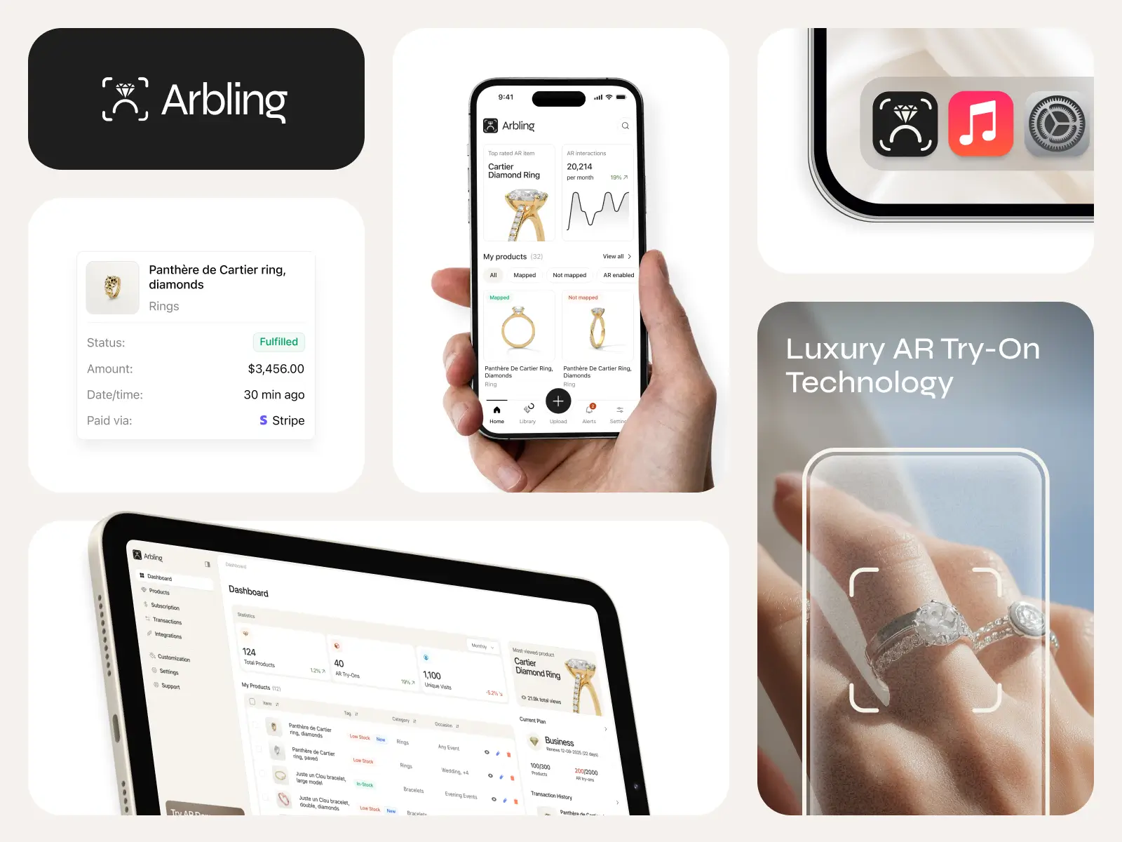 Arbling retailer SaaS dashboard
