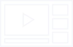 Simple video player interface icon with play button and three thumbnails on the right.