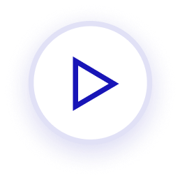 Blue play button icon inside a white circle with a glowing blue outer ring.
