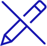 dark blue line icon of an eye, representing read-only visibility
