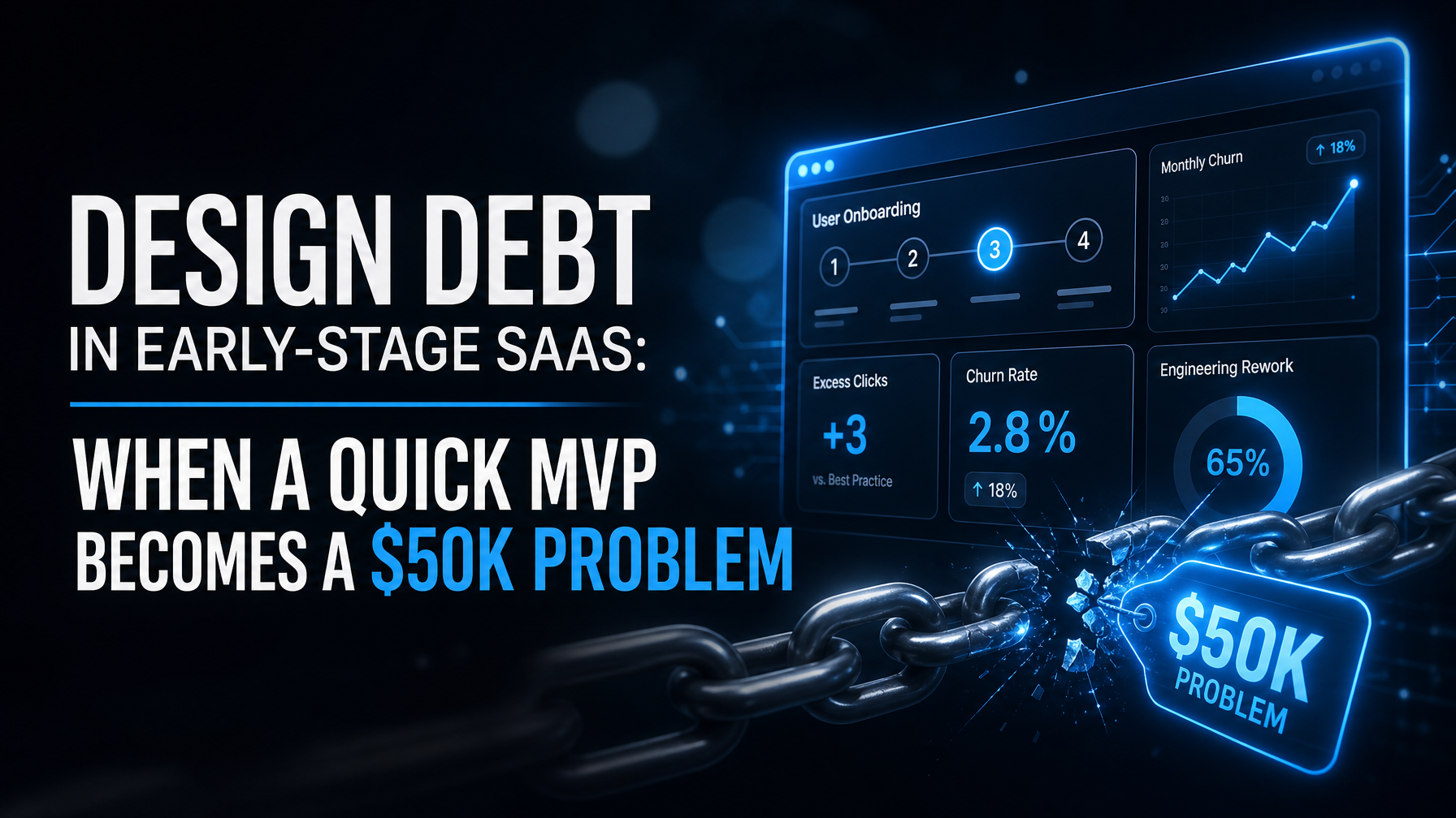 Design Debt in Early-Stage SaaS: When a Quick MVP Becomes a $50K Problem
