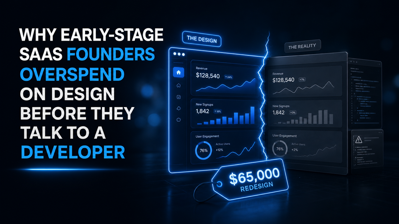 Why Early-Stage SaaS Founders Overspend on Design Before They Talk to a Developer