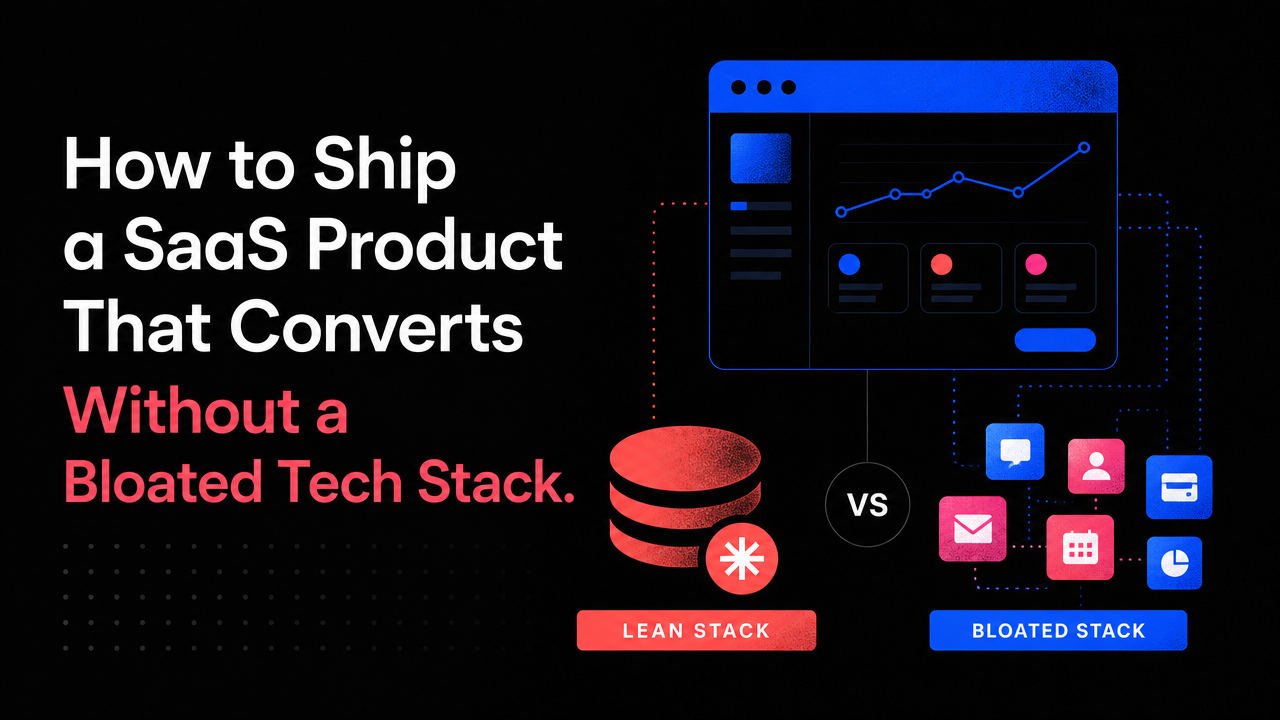 How to Ship a SaaS Product That Converts Without a Bloated Tech Stack