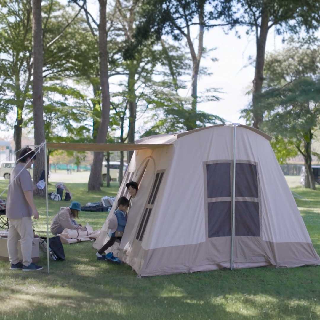 大人3人または大人2人子ども1〜3人で使いやすいテント
