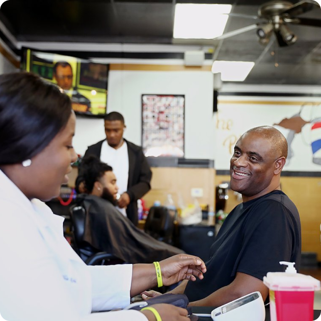 the Black barbershop