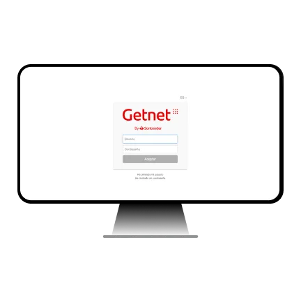 Pantalla de banca online Santander