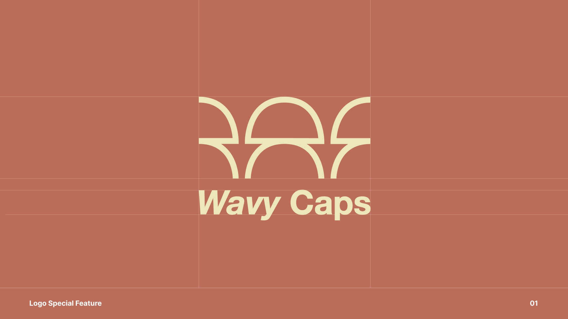 Wavy Caps Mushroom logo design.