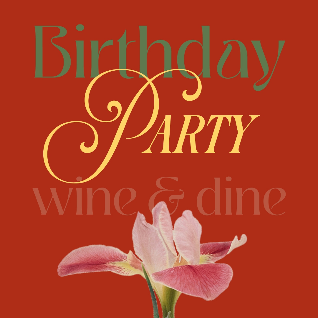 Personal style design of an event invitation. 