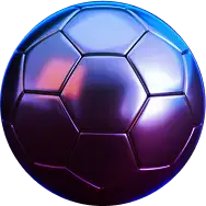 A purple football ball