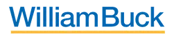 William Buck company logo with blue and yellow text.